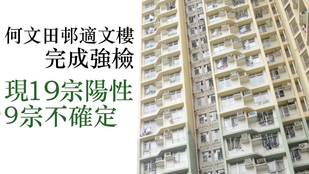 何文田邨適文樓完成強檢。資料圖片