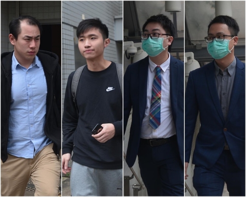 由左至右:黃俊偉、張昀浩、陳世傑及陳志才。