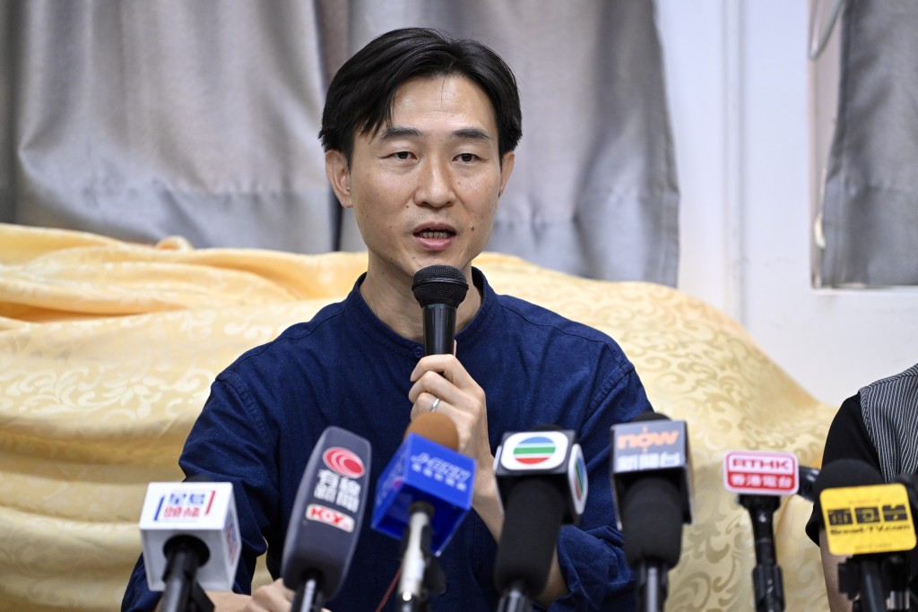 社區組織協會幹事彭鴻昌。劉駿軒攝