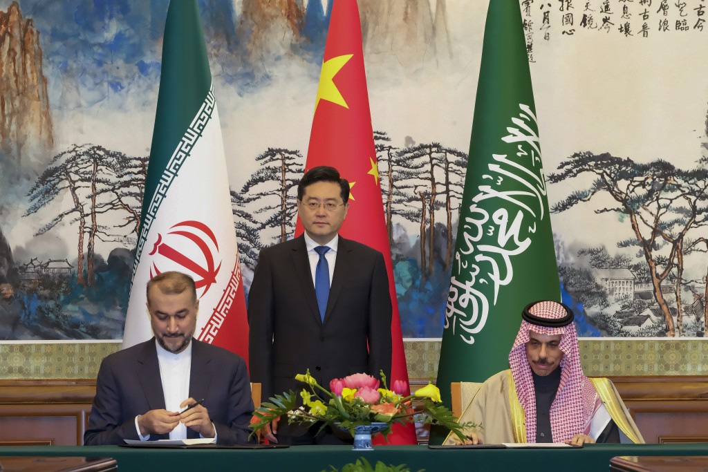 中國促成沙地和伊朗和解。 美聯社