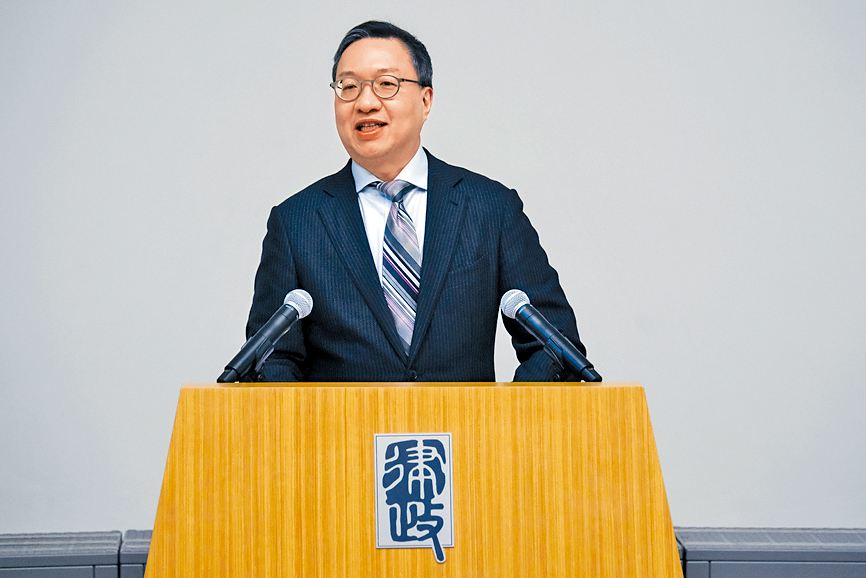 林定国表示，律政司将为各政策局和部门提供支援及监察，确保政策顺利推行。