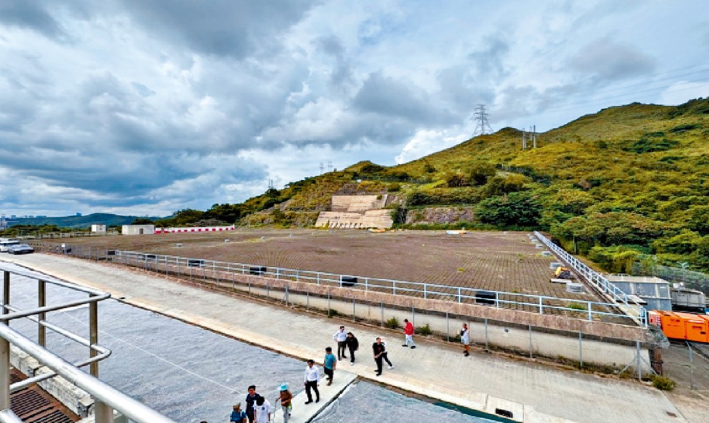 粉嶺塘坑的食水配水庫上蓋用地。