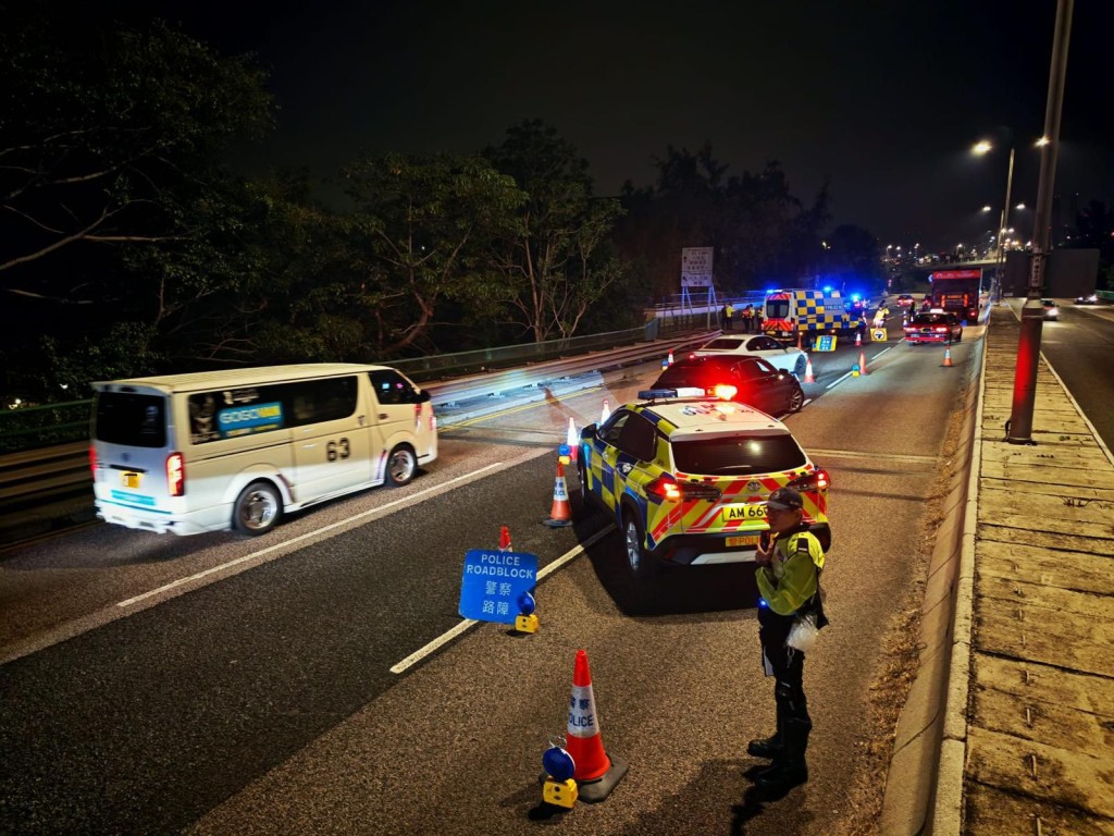 警圣诞期间打击交通违例及非法赛车 拘捕5男女。警方图片