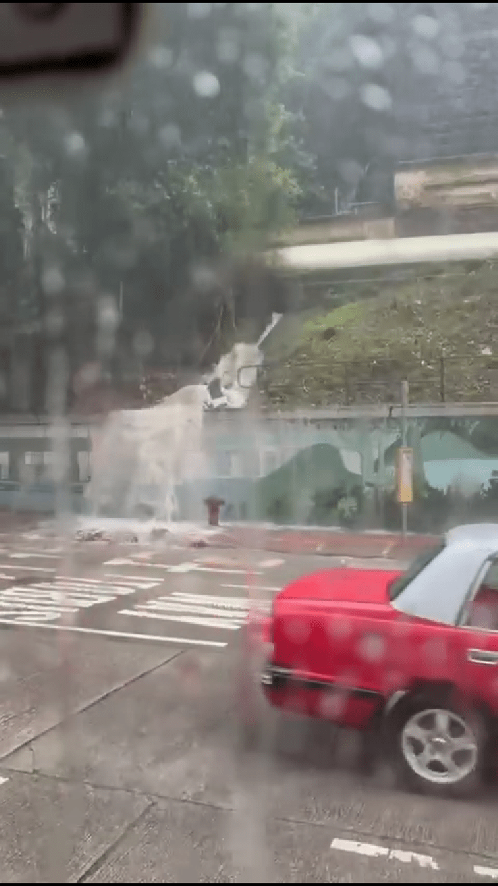 大雨治山坡一瀉而下 大雨治山坡一瀉而下