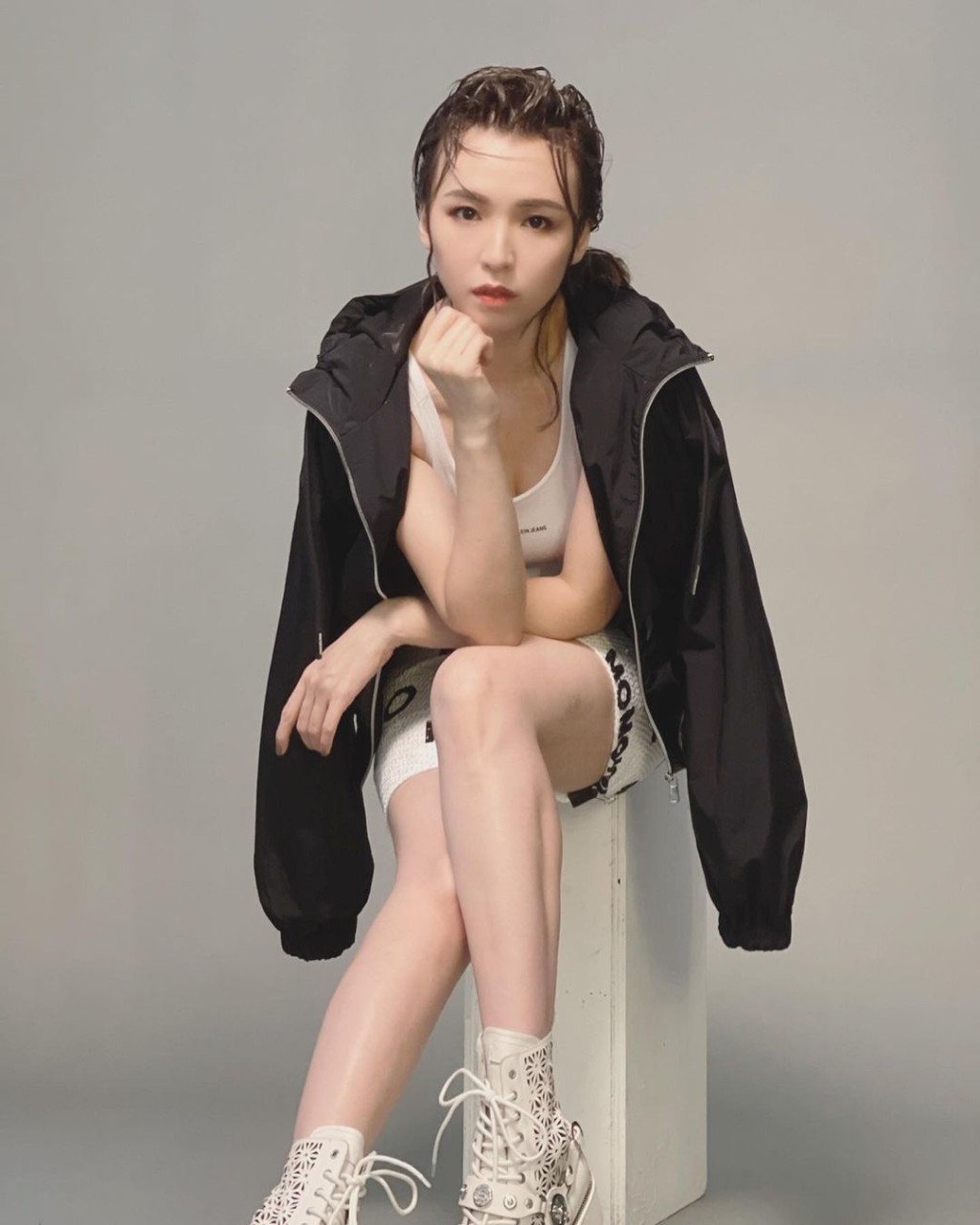 生完要Keep唔容易，阿雪睇嚟好努力。