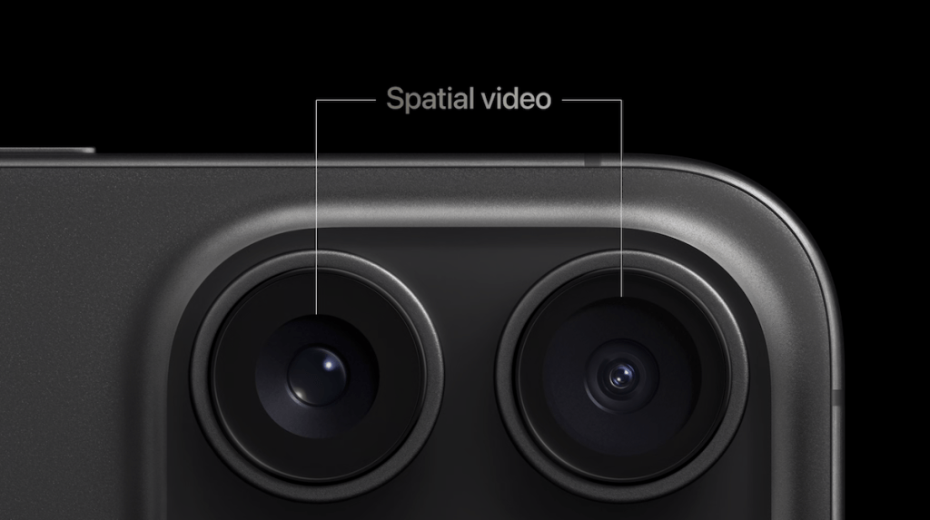 iPhone 15 Pro支援Spatial Video拍摄，并分享至稍后推出的Apple Vision Pro。