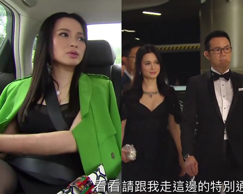 樊亦敏黑長髮Look仍然好索。