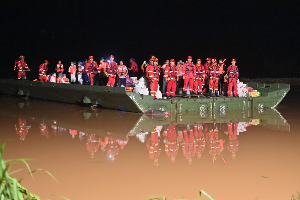 热带风暴「紫檀」影响广西多地暴雨成灾。新华社