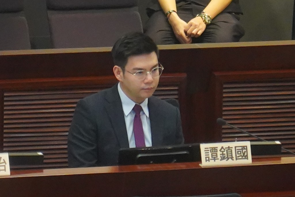 新社聯新界北立法會議員譚鎮國。