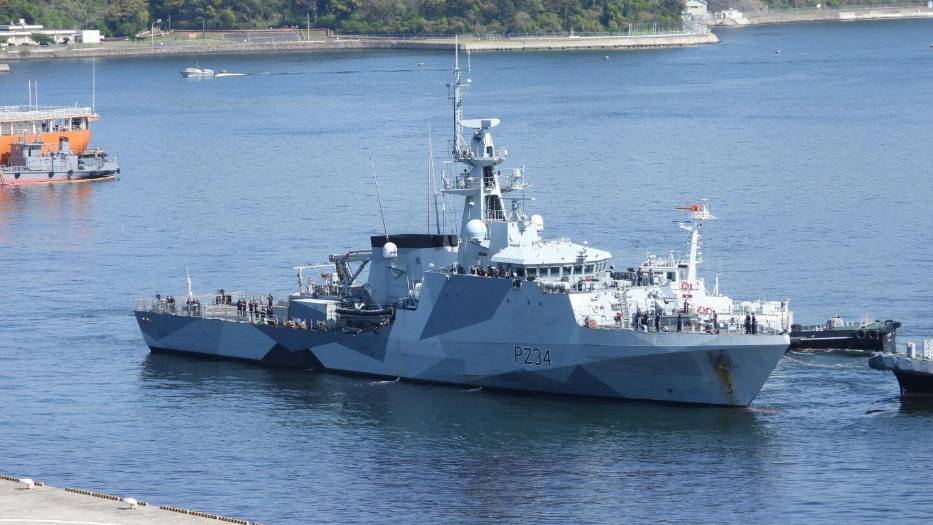 英國皇家海軍巡邏艦「斯佩號」（HMS Spey）。 IG@warship_cam