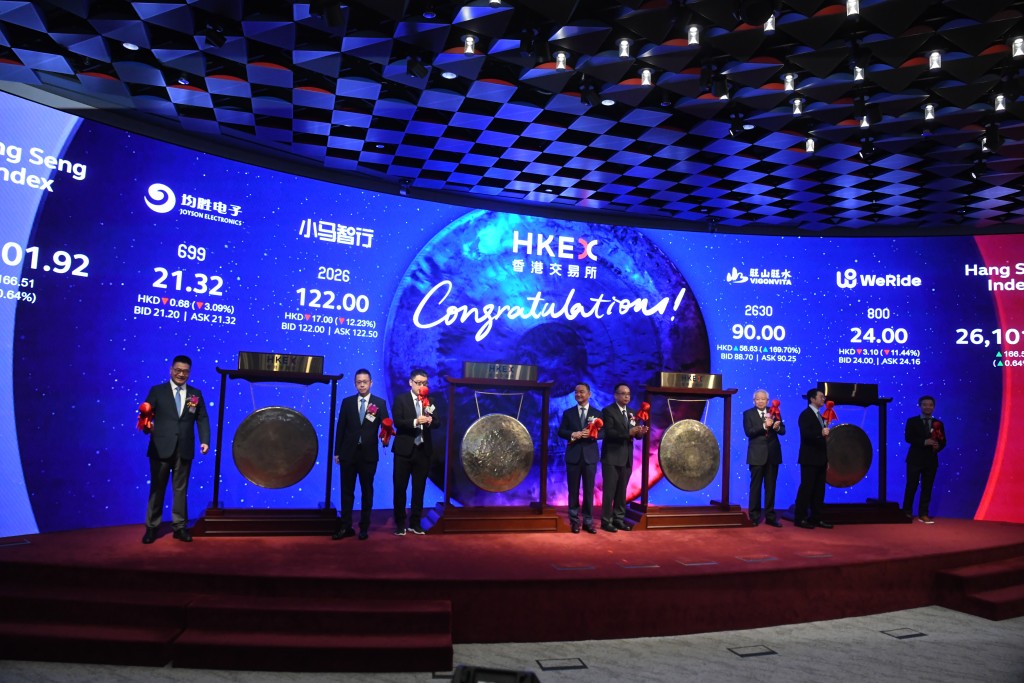 4隻新股昨日(6日)同日掛牌。 何健勇 攝 4隻新股昨日(6日)同日掛牌。 何健勇 攝