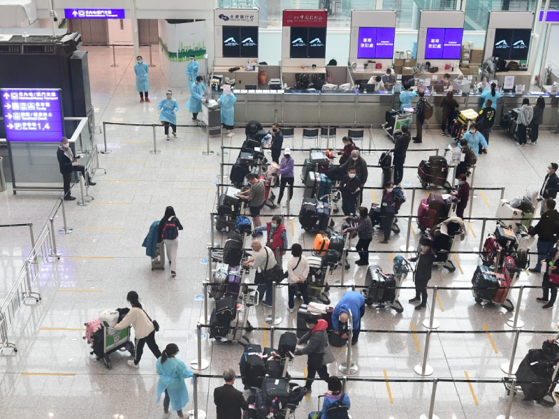 政府收緊機組人員檢疫安排。資料圖片