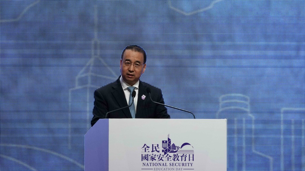 外交部駐港公署特派員劉光源致辭。蘇正謙攝