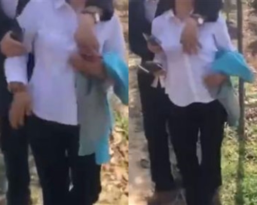 色狼幹部胸襲保險公司職員。網上圖片