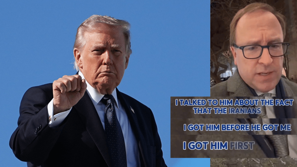 特朗普自稱2次險遭伊朗暗殺，自己「先解決對方」。 美聯社 / Jonathan Karl