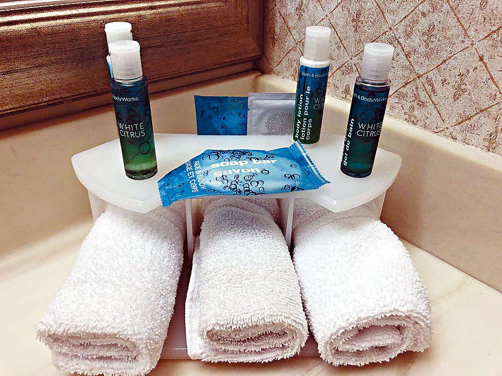 洲際酒店集團旗下酒店的旅行裝梳洗用品。