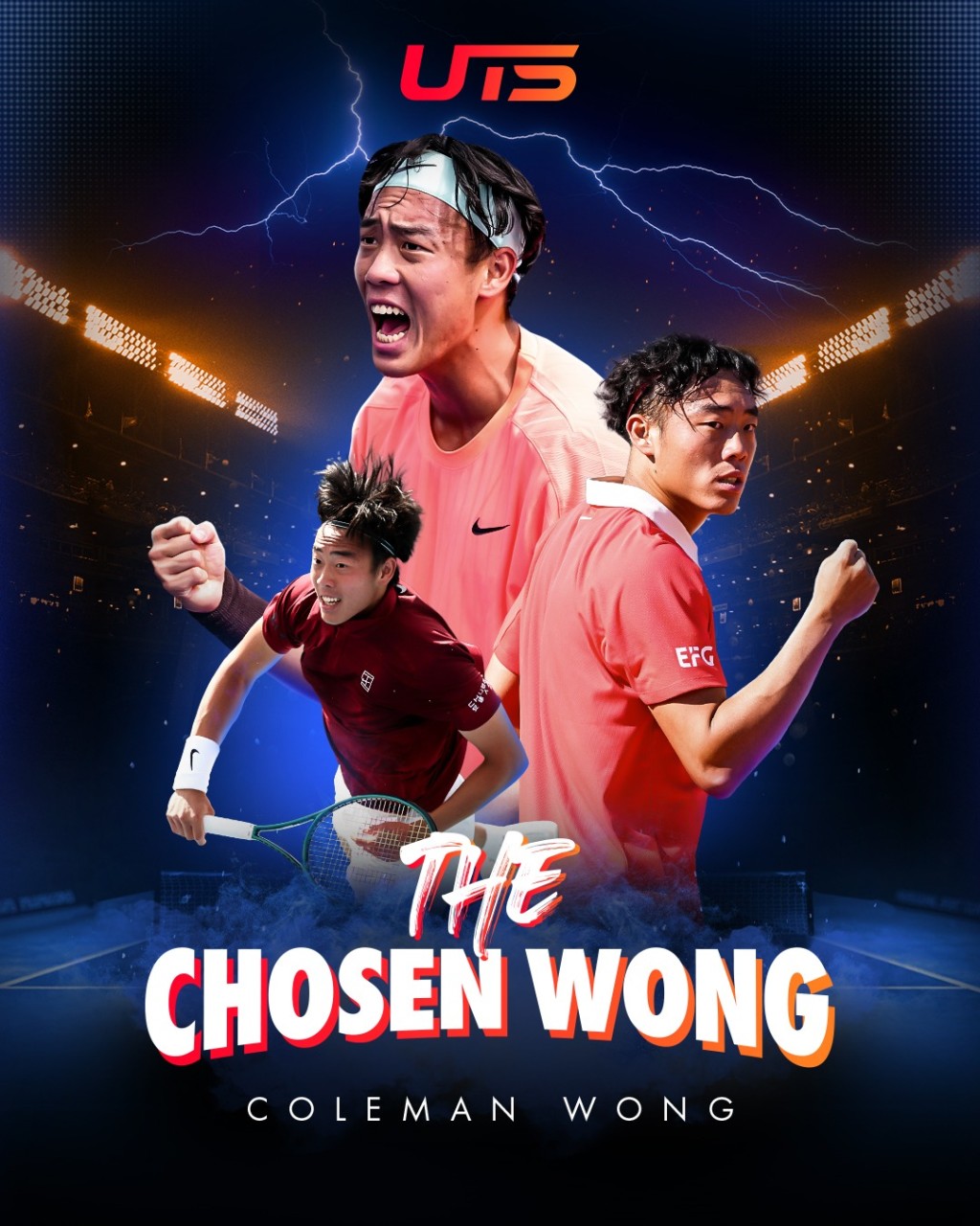 UTS比賽每位球手都要改綽號,黃澤林揀了The Chosen Wong。公關圖片 UTS比賽每位球手都要改綽號,黃澤林揀了The Chosen Wong。公關圖片
