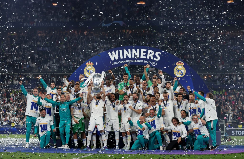 皇家馬德里於上屆決賽擊敗利物浦封王。Reuters資料圖片