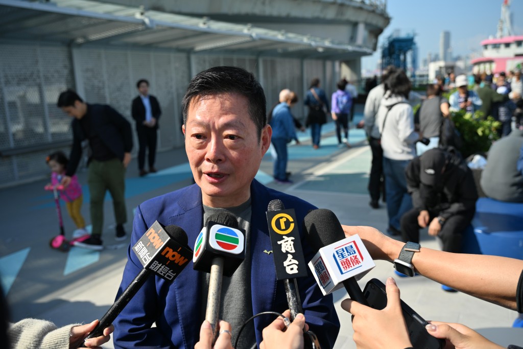 何文堯到場視察後指，東段開放比預期更加受歡迎。