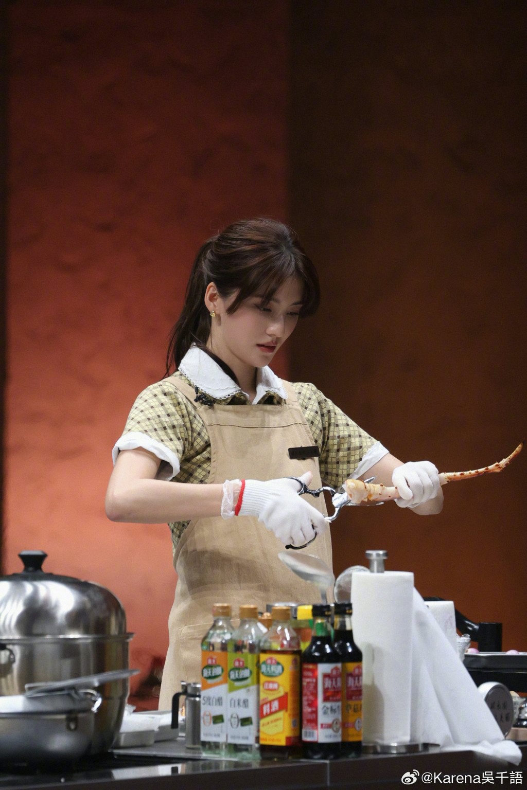 2. 林峯前女友驚喜登場 首輪即被out（圖片來源︰吳千語weibo）