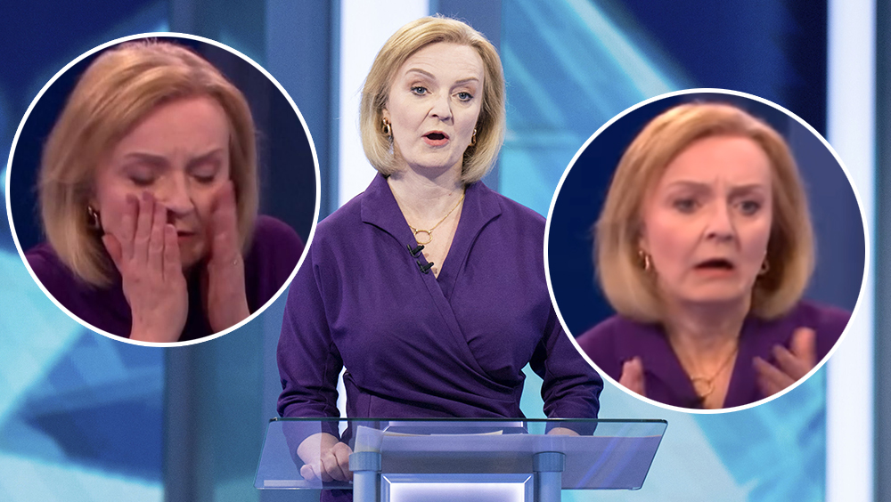 英保守黨魁選舉電視辯論主持人突暈倒，卓慧思驚嚇表情瘋傳。
