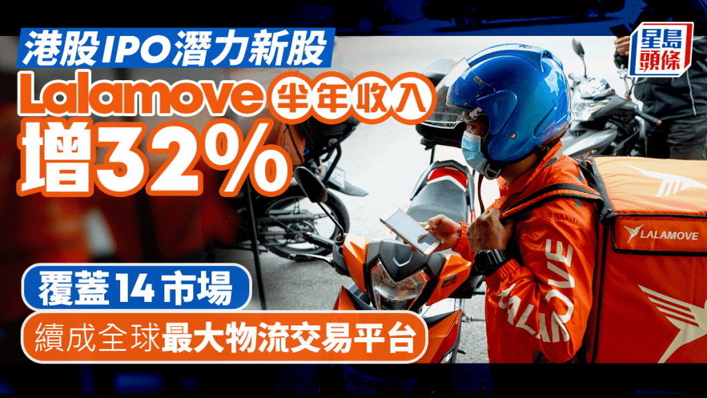 港股IPO潛力新股 Lalamove半年收入增32% 覆蓋14市場 續成全球最大物流交易平台