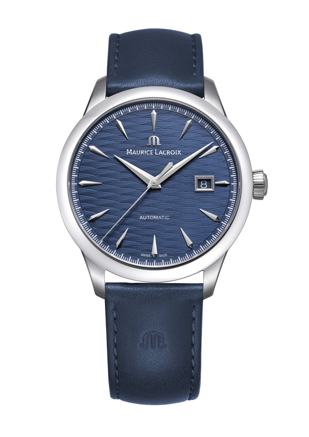 Maurice Lacroix 1975 Legacy，錶殼：40mm不鏽鋼/ 機芯：ML 155自動或ML 165自動/ 限量：888枚/藍色、500枚/綠色、200枚/銀白色/ 售價：$12,200至$17,800。