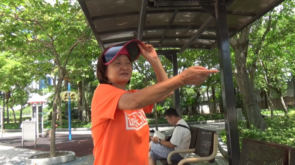 街坊陳太表示,自己「好好彩」,昨日沒有到公園,避過目睹事件。 蔡楚輝攝