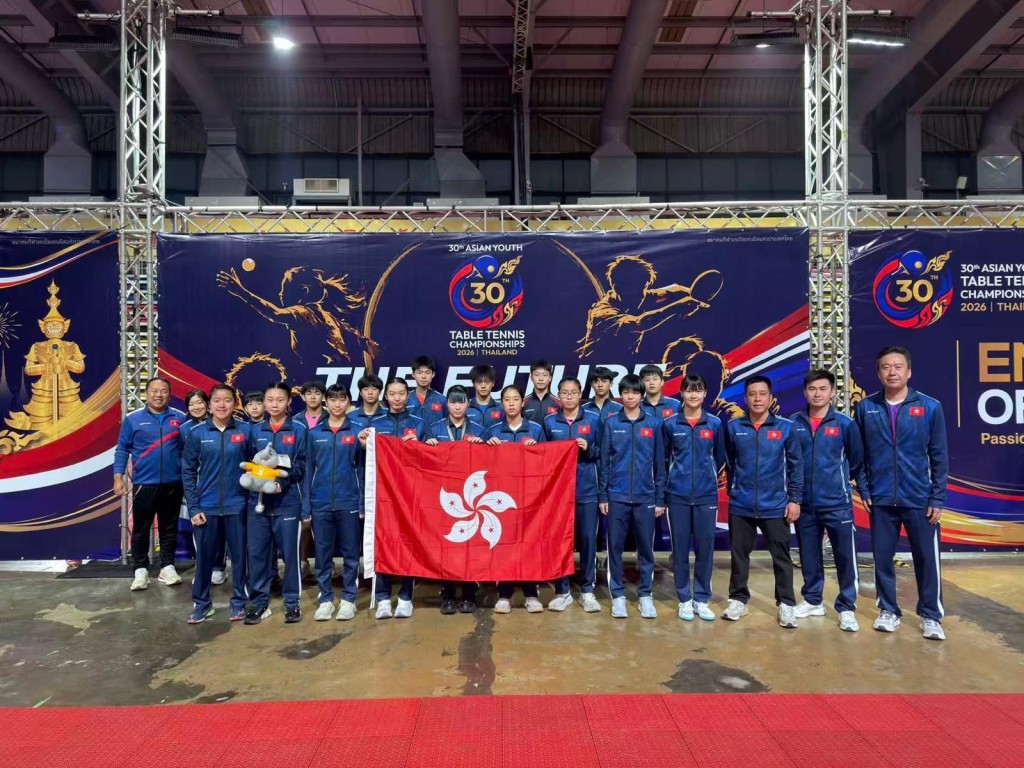 香港青年乒球隊在今屆亞青賽共奪一銀一銅。香港乒總圖 香港青年乒球隊在今屆亞青賽共奪一銀一銅。香港乒總圖