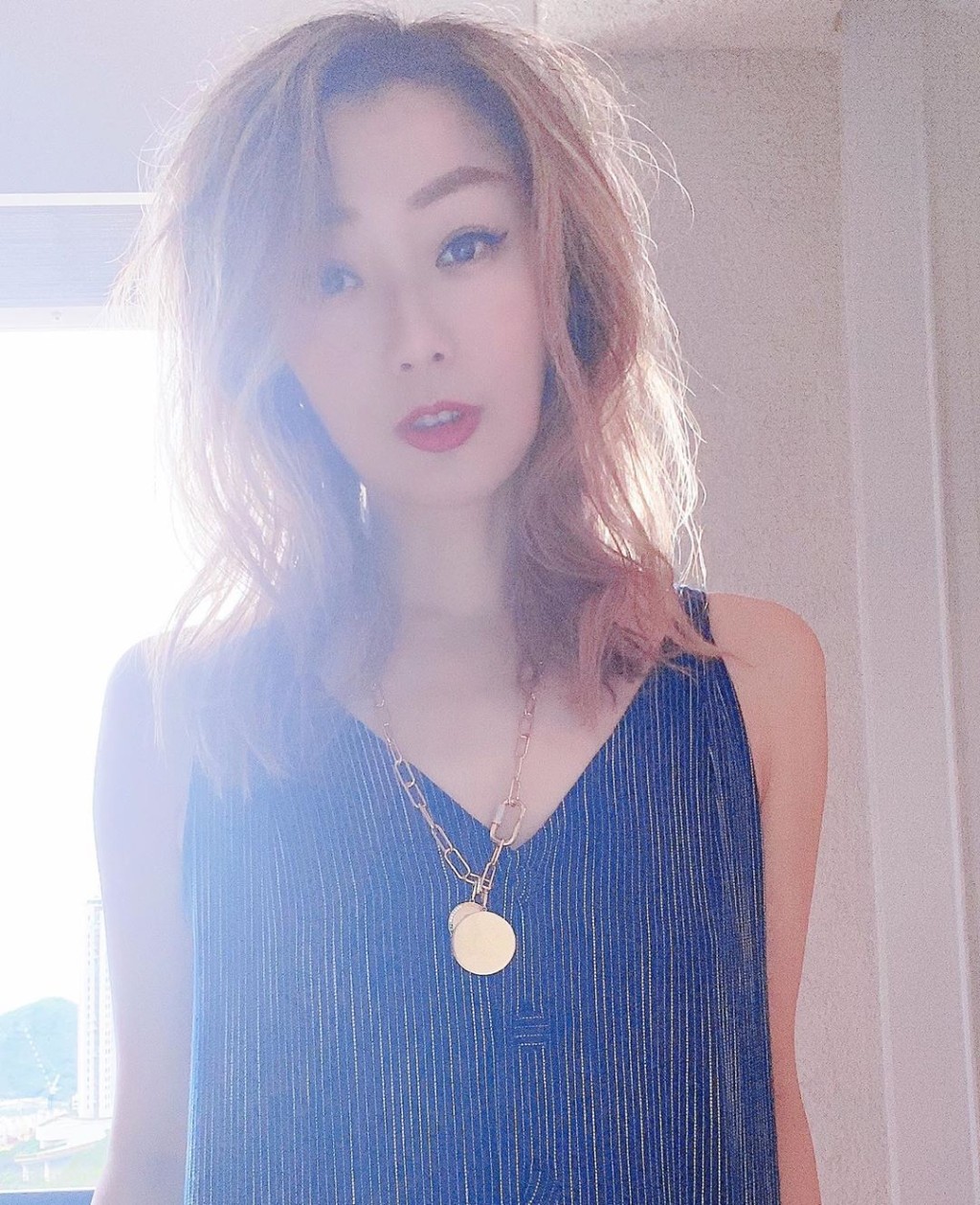 吃了高高卡路里的Sammi稱要勤力做運動了。