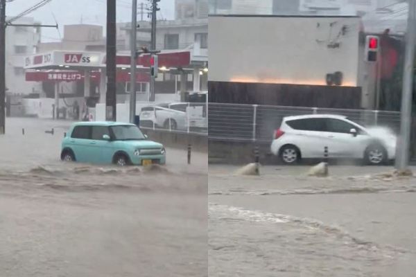 沖繩已有多處水浸。X圖片
