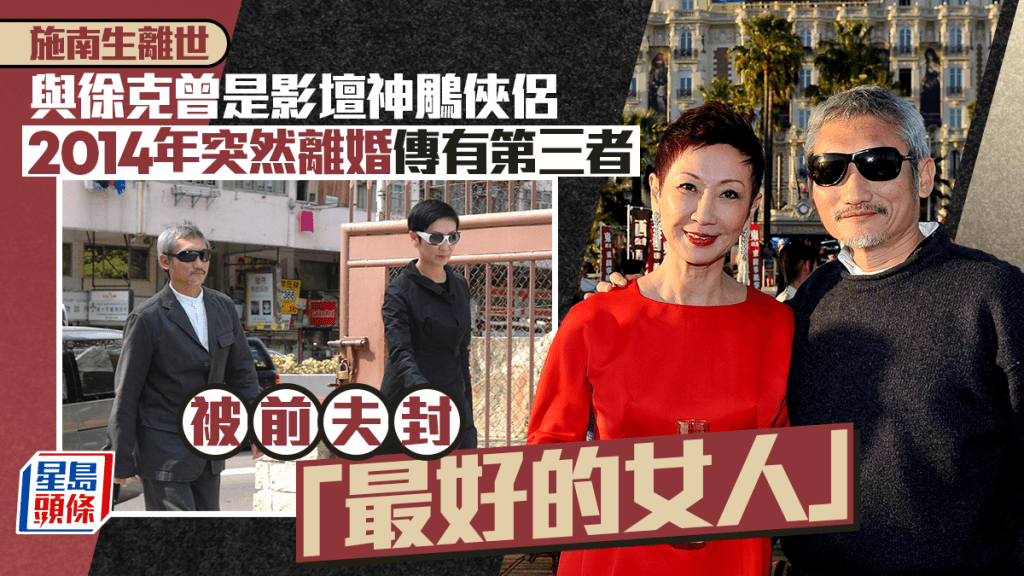 施南生離世｜與徐克曾是影壇神鵰俠侶  2014年突然離婚傳有第三者  被前夫封「最好的女人」