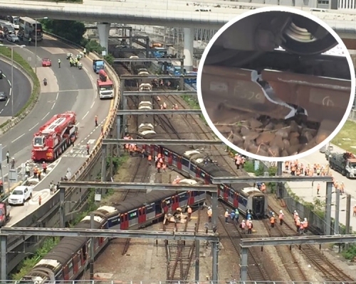 早上約8時半，東鐵線有列車出軌，至少8人受傷。