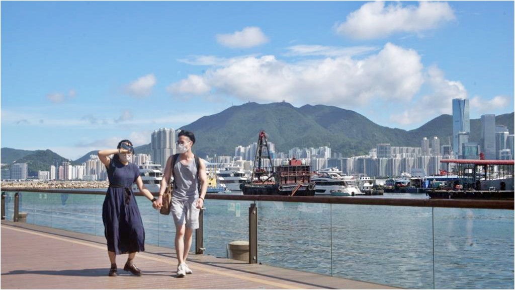 酷熱天氣警告現正生效。資料圖片