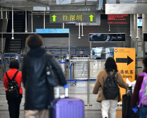 患者從香港經深圳灣口岸入境惠州。資料圖片