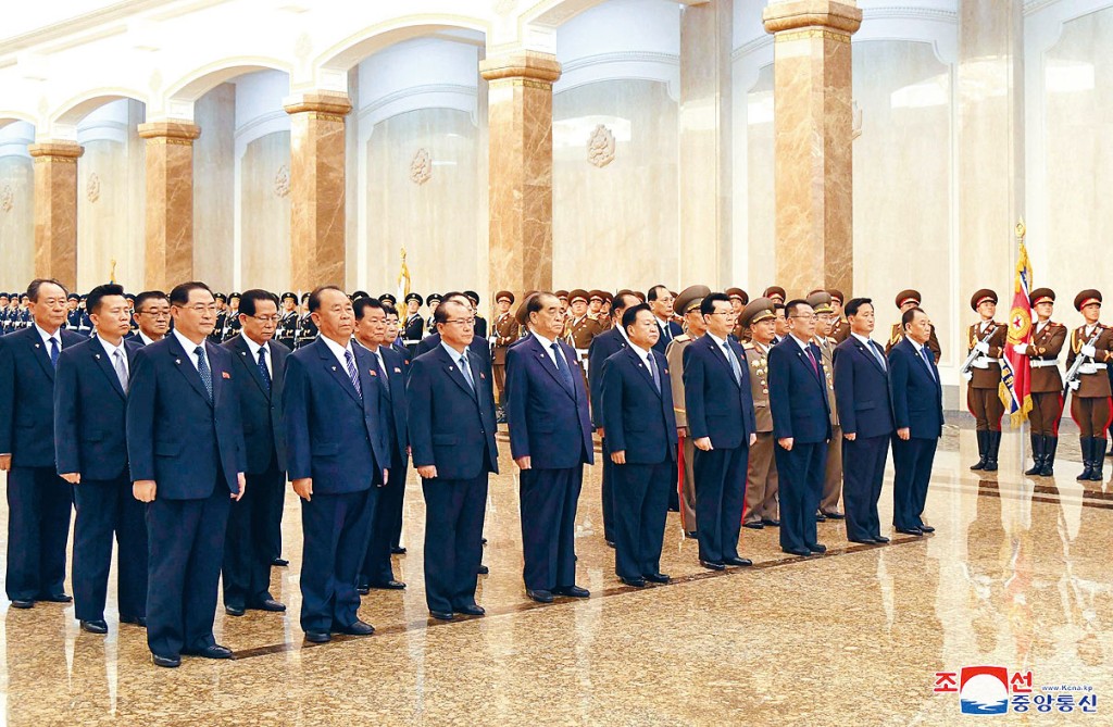 上周三的「太陽節」參拜活動，未見金正恩身影。