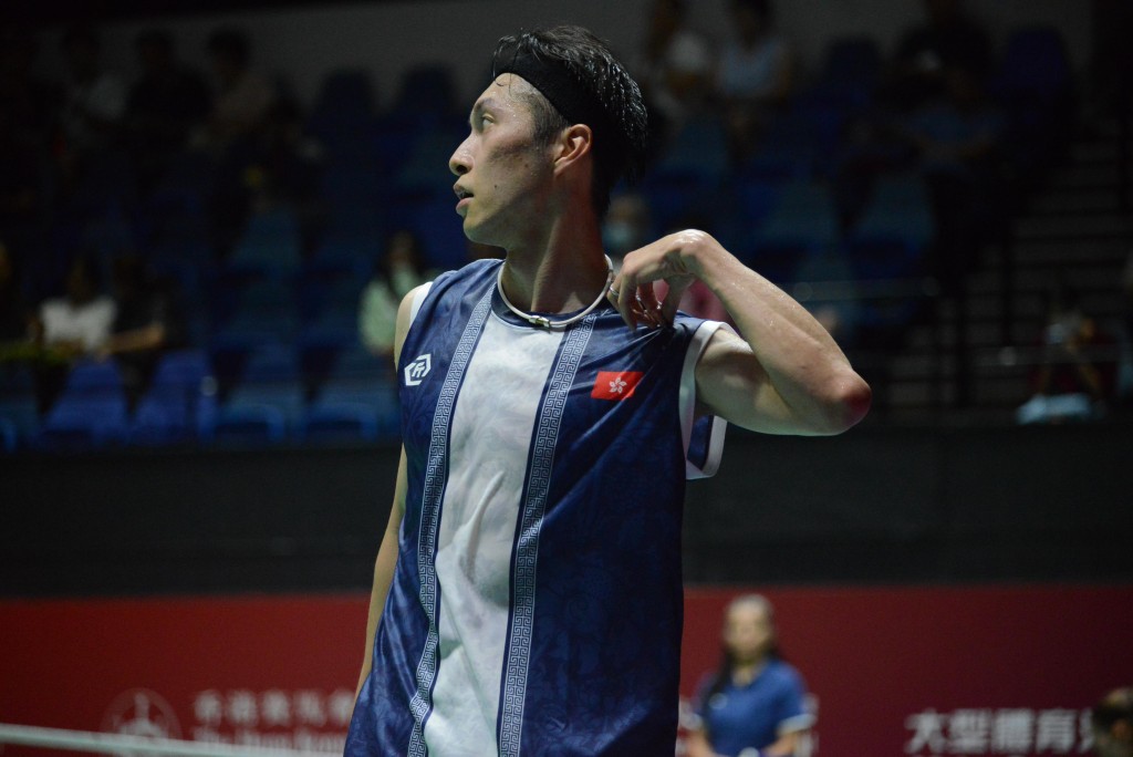 伍家朗男團附加賽旗開得勝。 伍家朗男團附加賽旗開得勝。