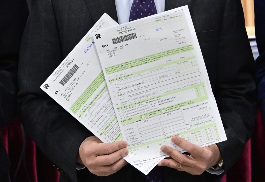 税务局将于5月4日发出约277万份个别人士报税表。资料图片