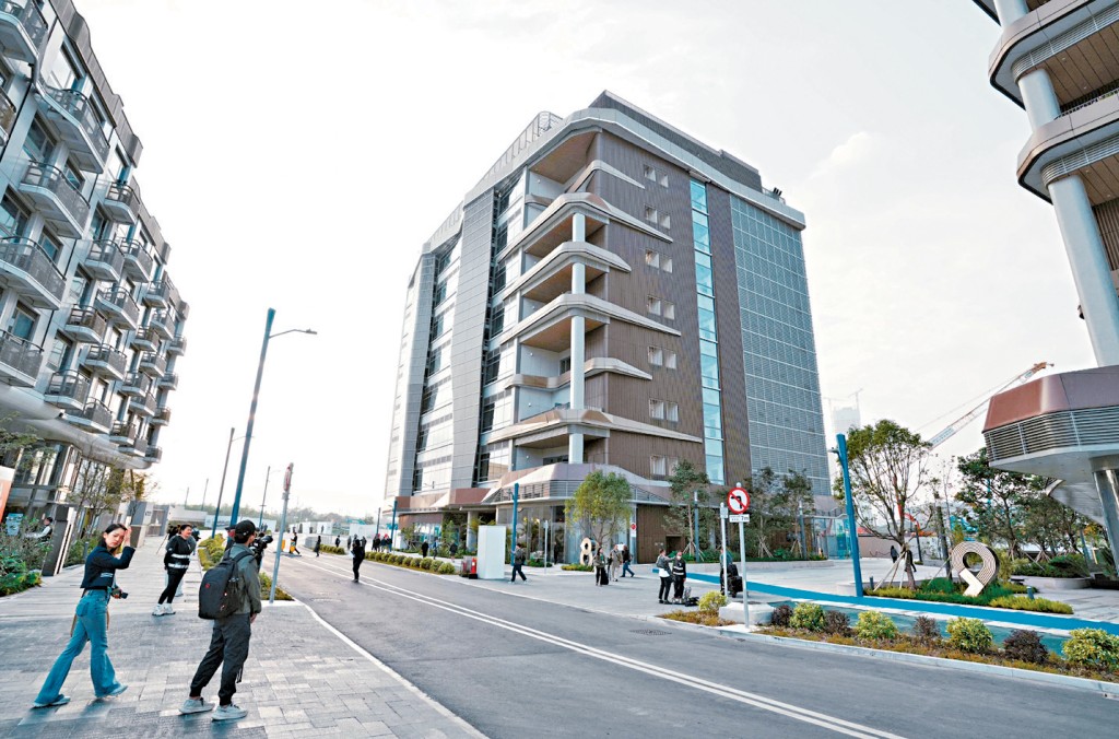 蔡傑銘認為，現時進駐河套港深創新及科技園第一期的海外企業佔比理想。