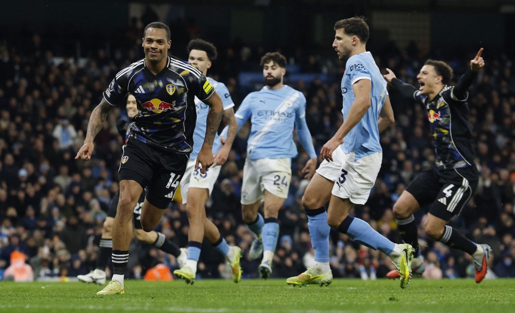 列斯聯落後兩球下，一度追平。路透社