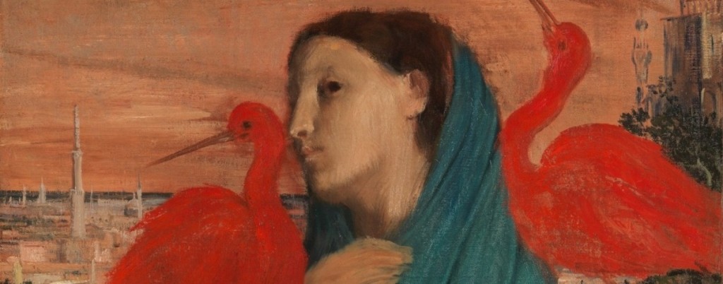 德加作品《Jeune femme à l'ibis》。