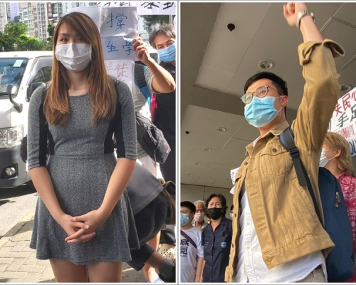 左起：孙晓岚及刘颕匡。张旭珊摄
