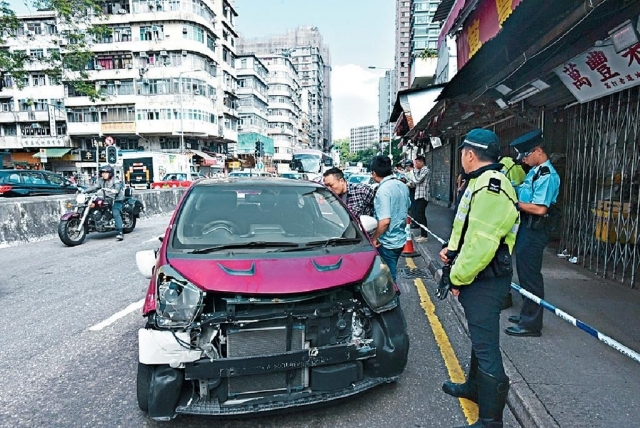 被告涉於擅取一輛車牌為「1CE BABY」的私家車,在油麻地狂亂駕駛接連撞傷6名途人,事後棄車逃去。 資料圖片