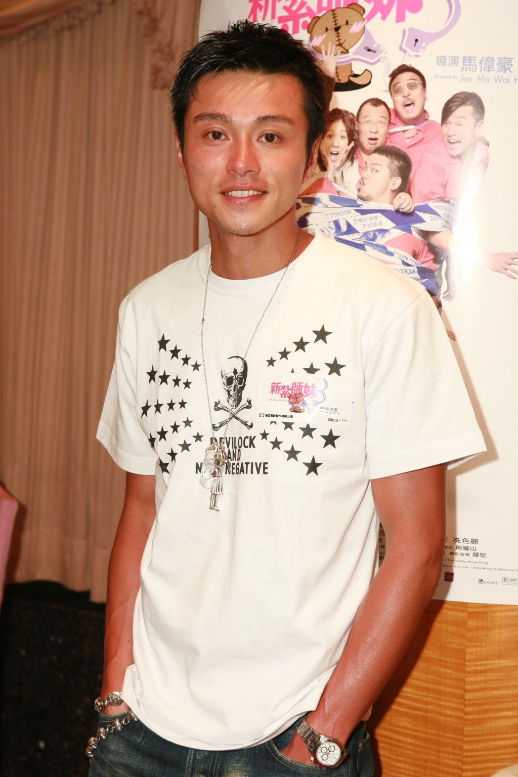模特儿出身的黄浩然当年被导演杜琪峰发掘转型做演员。