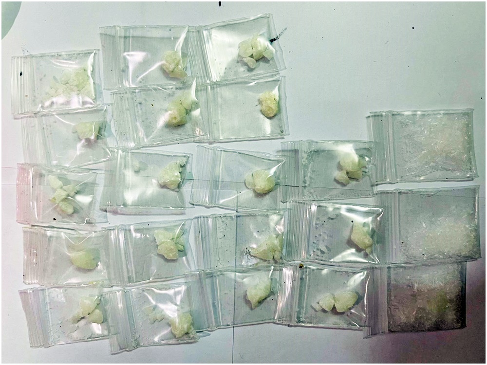 行動中檢獲的懷疑毒品。
