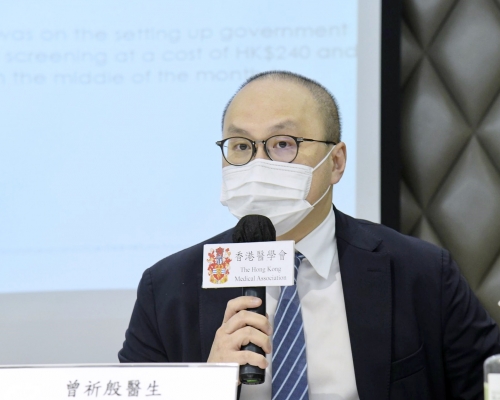 曾祈殷指，接種率需提升至85%。資料圖片