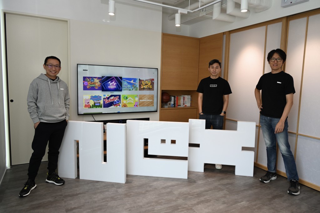 NEX Team三位聯合創辦人。左起：行政總裁李景輝、陳穎鴻、宋安來