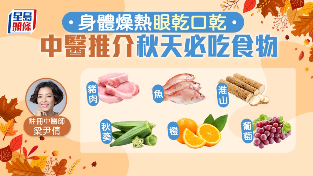 中醫推介秋天必吃食物,清熱解渴。