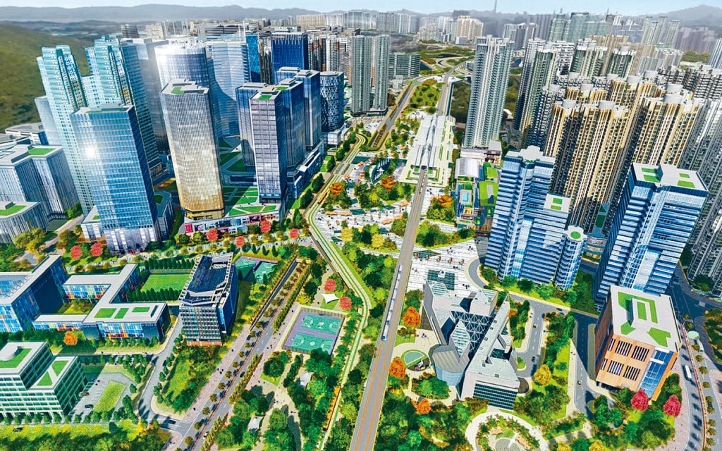 ■洪水桥新发展区将进入施工阶段，图为发展设计图。