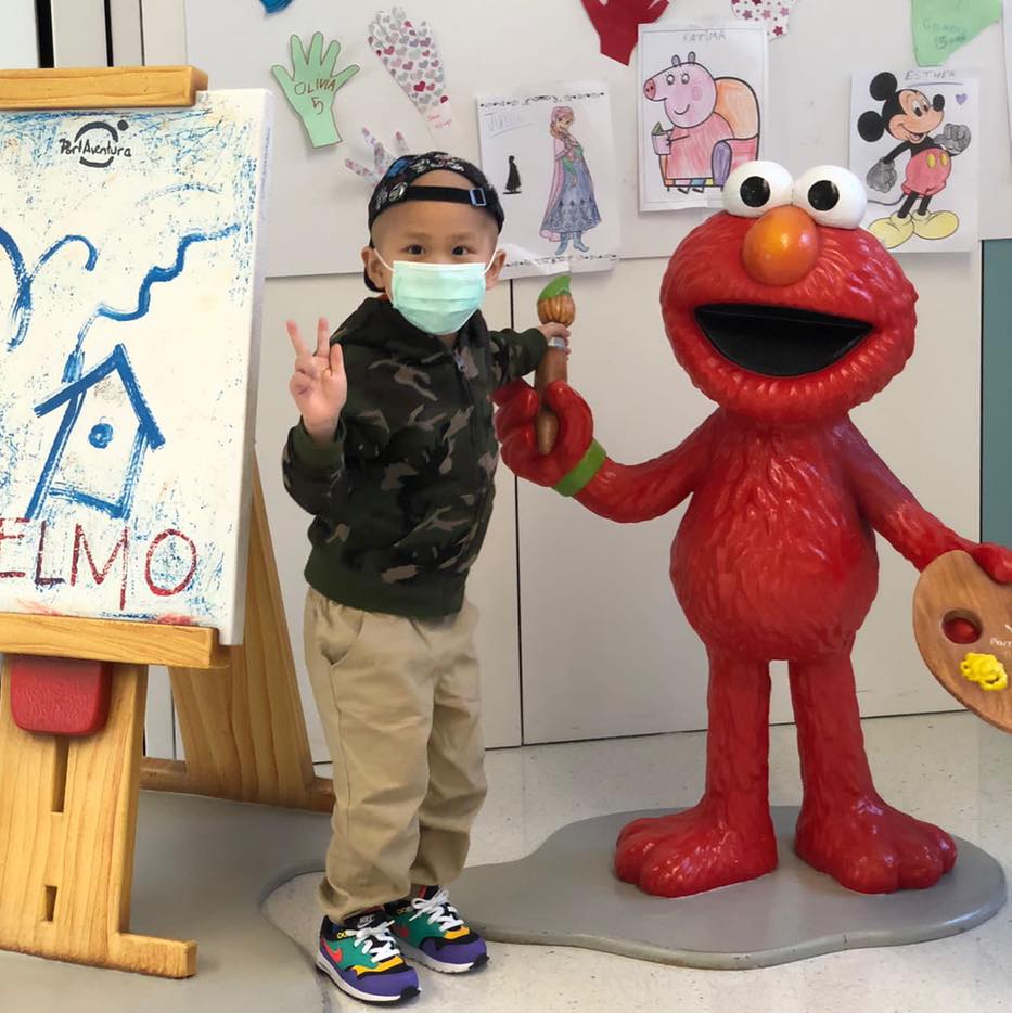 Sheldon的媽媽指Sheldon已經很快適應當地生活。fb「神母小戰士Sheldon」圖片